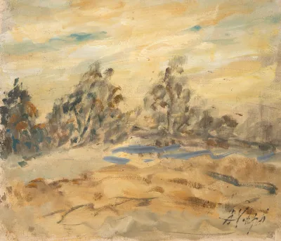 Alfredo Volpi - Estudo para Paisagem