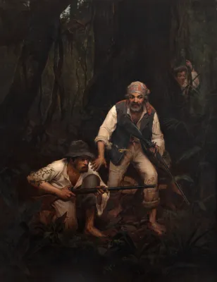 Almeida Júnior - Caipiras Negaceando