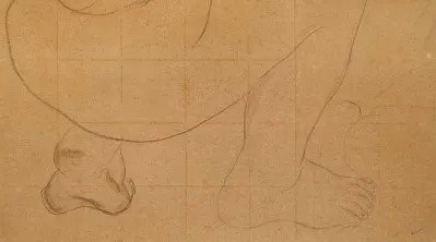 Candido Portinari - Homem agachado