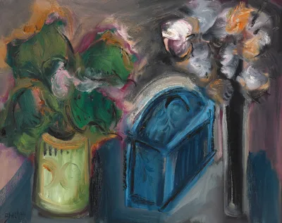 Carlos Bracher - Object And Flowers