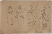 Flávio de Carvalho - Ilustração para a Série Dialética da Moda