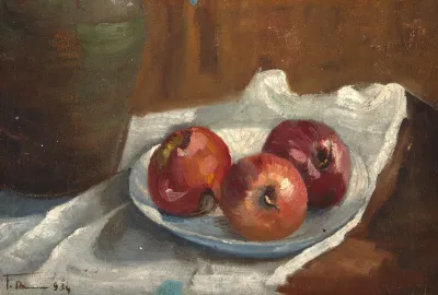 Francisco Rebolo - Natureza Morta Com Maçãs